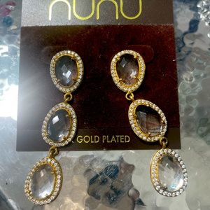 NUNU crystal chandelier earrings